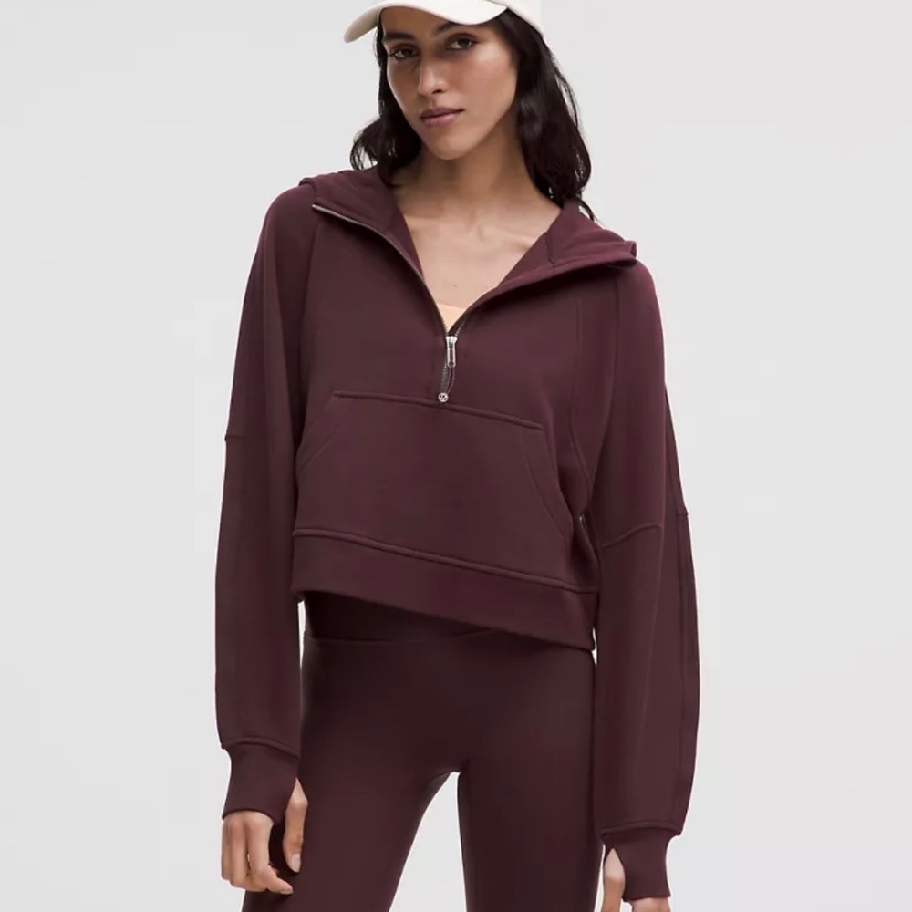 Lululemon Scuba Oversized Half Zip Hoodie - Goodnight Plum - XS/S